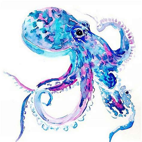 Octopus Clipart Watercolor Octopus Watercolor Transparent Free For