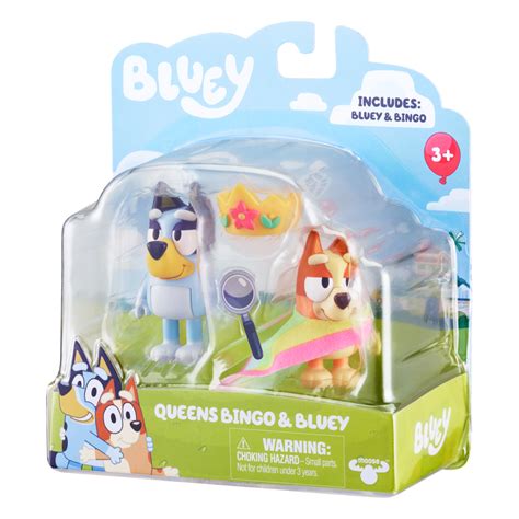 Bluey Queens Bingo And Bluey Figurines 2 Pack Aussie Toys Online