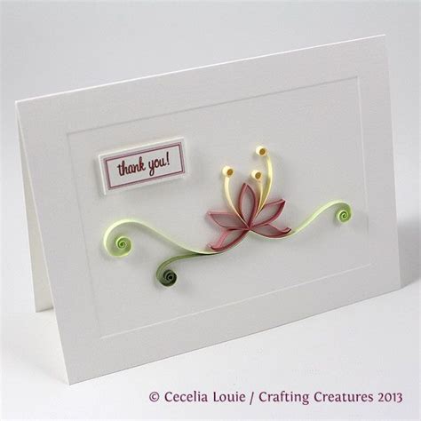 Quilled Thank You Cards 5 Of 8 Paper Quilling Cards Paper Quilling