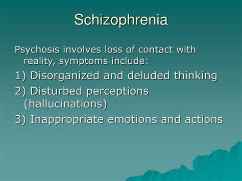 Ppt Schizophrenia Powerpoint Presentation Free Download Id834605