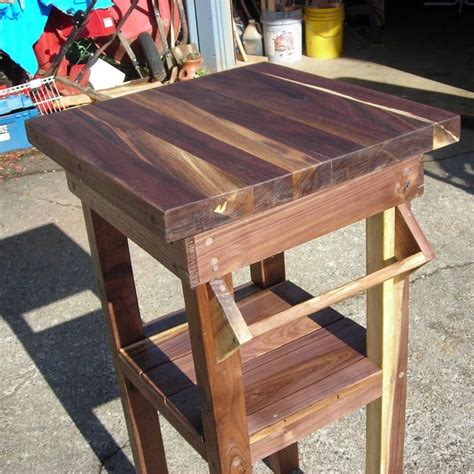 Find the right cookspace inspiration for your home. Butcher block rolling island table for small kitchen with ...