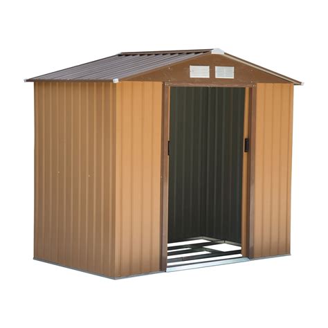 Outsunny 91 X 63 X 63 Garden Storage Shed Wfloor Foundation