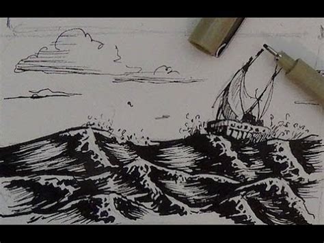 Pens, when compared to brushes or pencil drawings, are precise and far more accurate due to the fine tip control. Pen and Ink Drawing Tutorial | How to draw water - YouTube
