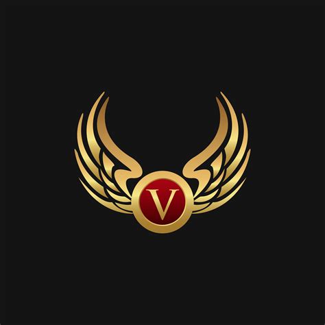 Alphabet v vectors (29,267) · sea animals alphabet abc for children letter v vector · colorful alphabet letter v desert design vector · u v w x y z letters of . Luxury Letter V Emblem Wings logo design concept template ...
