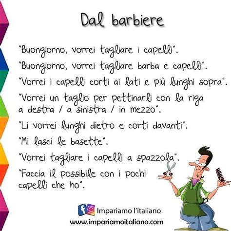 Impariamo Litaliano On Instagram ⭐ Dal Barbiere ⭐