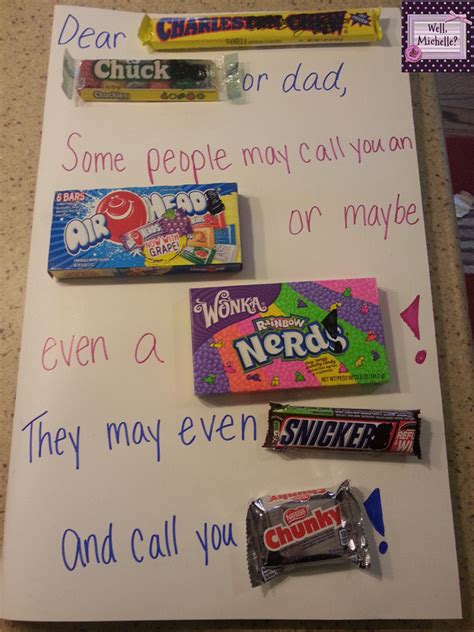 Obnoxious poster board size when you've completed your cheesy candy bar card greeting, lay candies out on poster board to ensure. Well, Michelle?: Monday Made It ~ Candy Birthday Card!