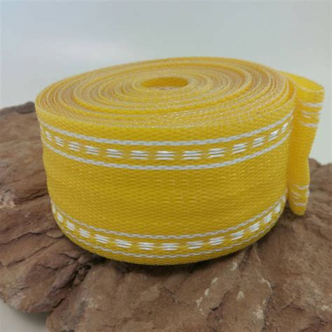 Finding a treasured vintage webbed lawn chair can be easily restored to make it useful once again. Vintage Lawn Chair Webbing Yellow Heavy Duty Polypropylene ...