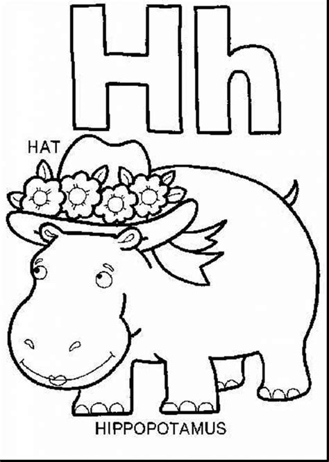 Capital Letter H Pages Coloring Pages