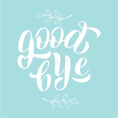 Goodbye Lettering Text Poster Farewell Party Banner Postcard T