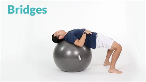 How To Do Bridge Exercise On Stability Ball Youtube