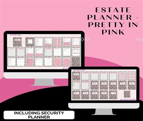 Estate And Final Wishes Planner Kit Pretty In Pink Printable Etsy