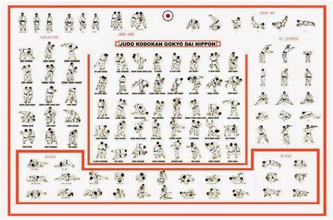 The Traditional Gokyo Of Kodokan Judo Poster Judo Techniques Poster