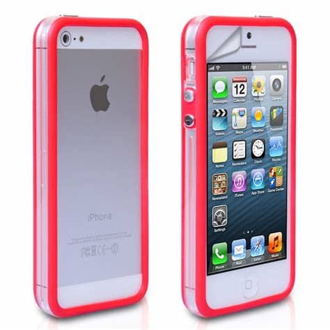 Hybrid chronos case black pc+ black/black for apple iphone 5/5s/se. YouSave iPhone 5 / 5S Bumper Case - Red-Clear | Mobile