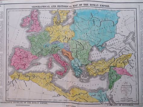Roman Empire Europe North Africa Middle East 1820 Carey Encyclopedic