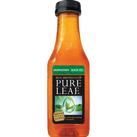 Pure Leaf Real Brewed Unsweetened Black Tea Bottle Zerbee