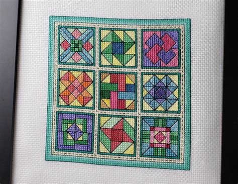 10 020 tykkäystä · 5 puhuu tästä. Cross Stitch Pattern of Quilt Blocks - Kaleidoscope ...