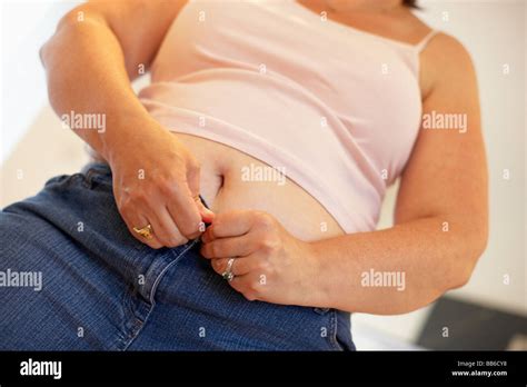 Overweight Girl And Fat Tummy Hi Res Stock Photography And Images Alamy