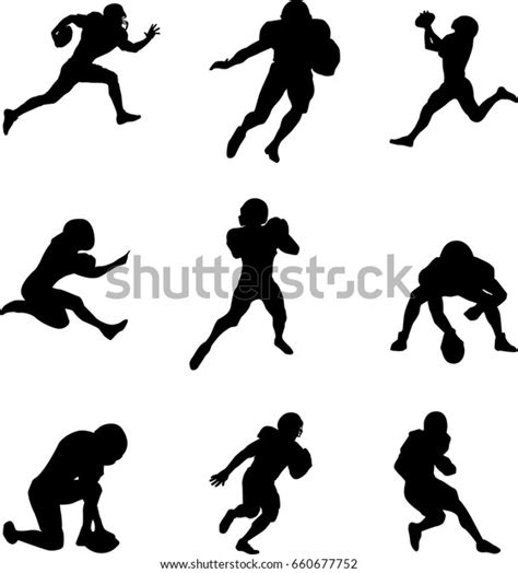 Football Player Stock Vector Royalty Free 660677752 Shutterstock