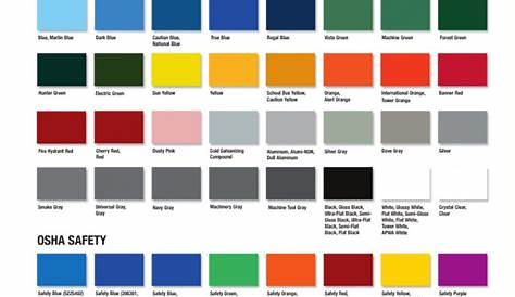 rustoleum paints color chart pdf