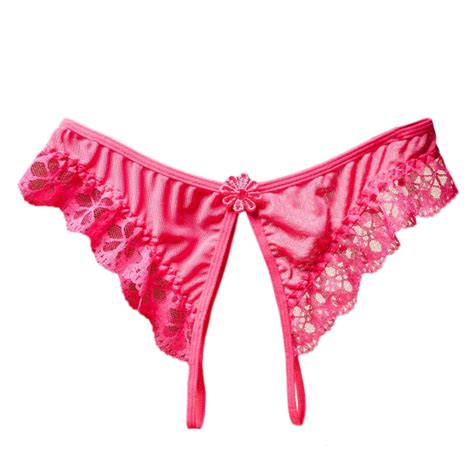 2221 Women Panties Lace Thong Crotch Panties G String Sexy Underwear Breathable Lingerie Bikini