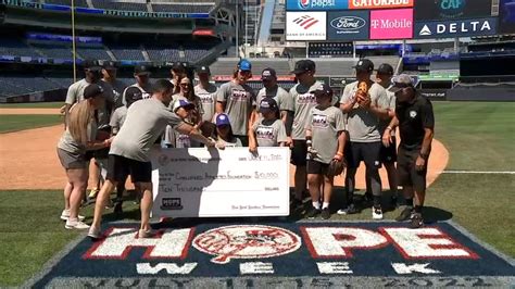 ny yankees honor challenged athletes for start of hope week abc7 new york