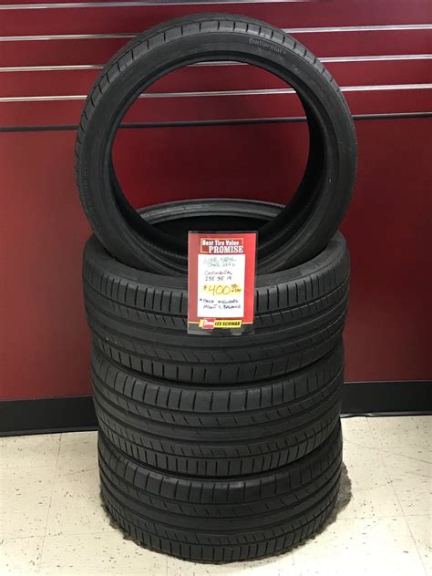 Fs Barely Used Set Of 4 Continental 2353519 Tires 400 Mounted And Balanced On Your Rims