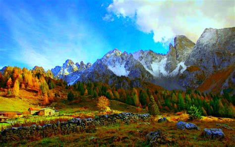Beautiful Mountain View Desktop Wallpapers Wallpapersafari
