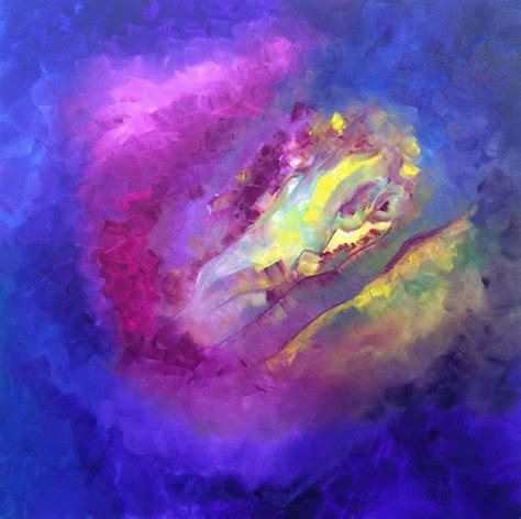 Pearl Acrylic Painting 32x32x16 2015 By Art By Mo Tuncay