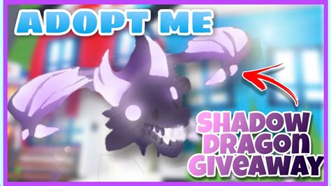 Neon Shadow Dragon Giveaway Adopt Me Youtube