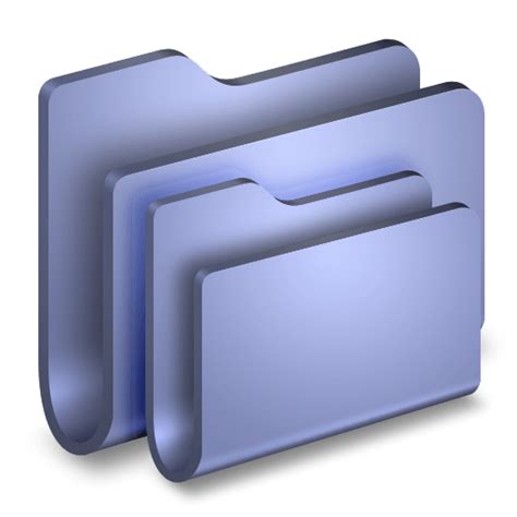 Folders Blue Folder Icon Alumin Folders Iconpack Wil Nichols