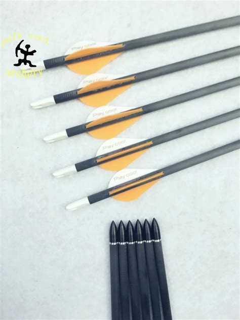 100 Pure Carbon Arrows 31inch Spine 300 Or 400 With 62mm Inner