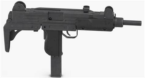 Submachine Gun Uzi Model Turbosquid 1370531