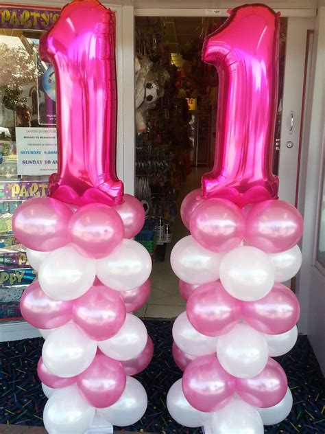 How to make balloon number stand نحوه درست کردن استند عدد با بادکنک please fallow us : Balloon column with number decoration in 2020 | Balloon ...