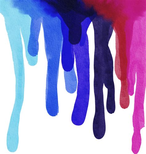 Watercolor Painted Drip 11905326 Png