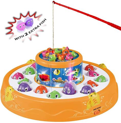 Toyvala Advanced Deluxe Super Fishing Game Toy Set Rotating Boards