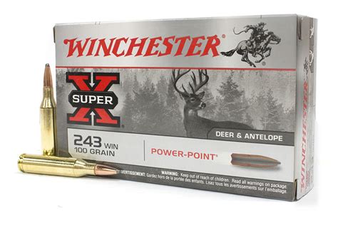 Winchester 243 Win 100 Gr Power Point Super X 20box Sportsmans