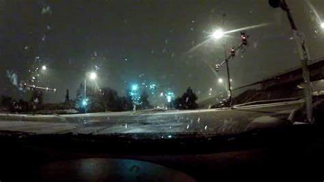 Driving To Vancouver During First Snowfall Of 2012 Youtube