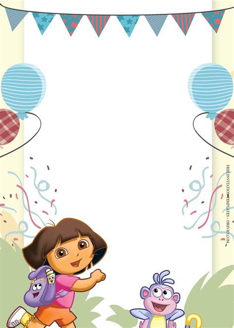 Dora The Explorer Birthday Cards Printable