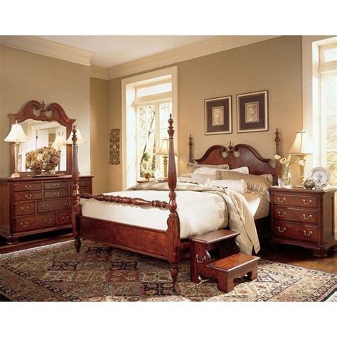 Cherry Grove Low Post Bedroom Set American Drew Furniture Cart