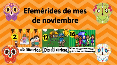 Fantásticos Diseños De Las Efemérides Del Mes De Noviembre Material