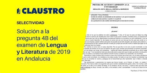 Examen Resuelto Lengua Selectividad Andalucia 2019 Kulturaupice