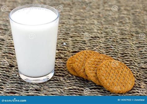 Milk And Biscuits Stock Photo Image Of Crunchy Concept 14357922