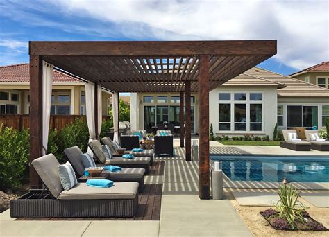 The Silverado Modern Pergola Forever Redwood Modern Pergola