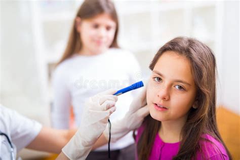 Female Doctor And Patient Teenagers Stock Image Image Of Digital