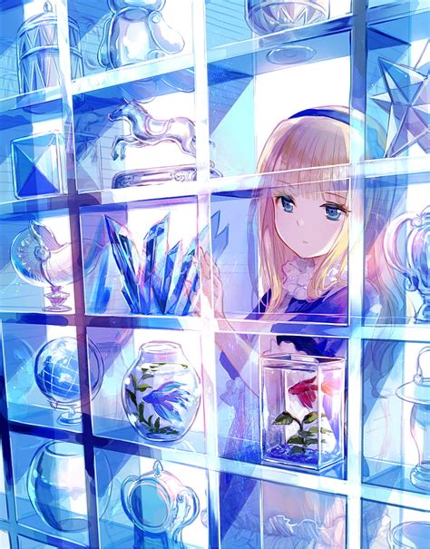 720p Descarga Gratis Anime Chicas Anime Ojos Azules Rubia Fondo