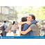 Friends Hug In The Street Stock Image Of Feeling  125774757