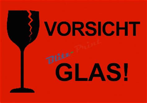 An edition of vorsicht, glas! 40 rote WARNETIKETTEN VERSAND-ETIKETTEN XXL div. Texte | eBay