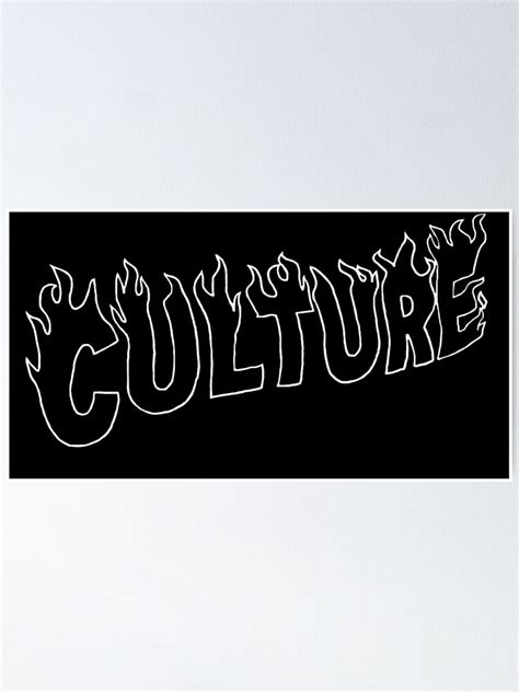 Migos Culture Flame Logo Poster By Philltoons Redbubble