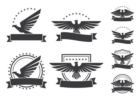 Eagle Emblems Shield Icons 143595 Vector Art At Vecteezy