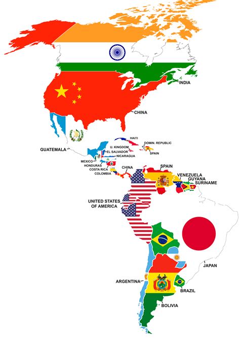 Countries Of The Americas By 2nd Largest Foreign Nationality World